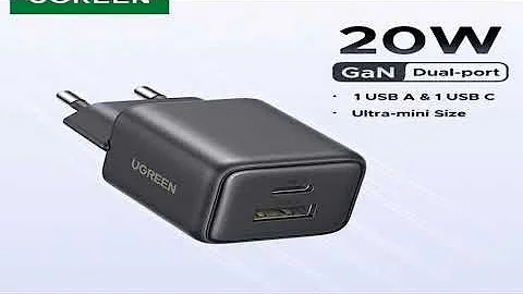 A must-have product! UGREEN 20W GaN Charger PD3.0 QC3.0 Mini USB C Phone Charger For iPhone 17 16