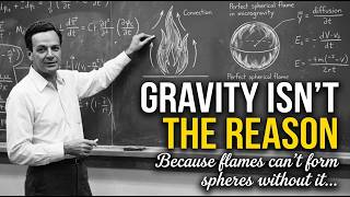 Why FLAMES Point Up — Take Away Gravity And Fire Becomes A Sphere
