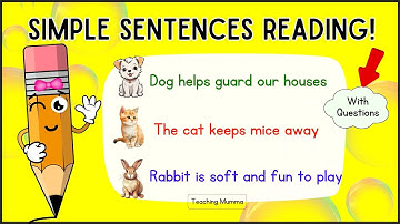 Read Simple Sentences for Grade 1 Kids #readingactivity 