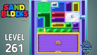 Sand Blocks: Drop Puzzle Level 261: Gameplay Solution