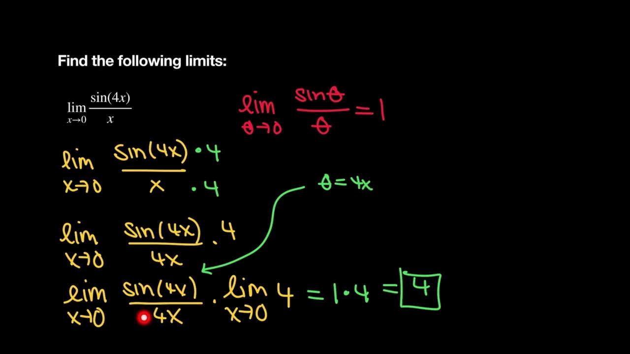 7. Пределы тригонометрических функций