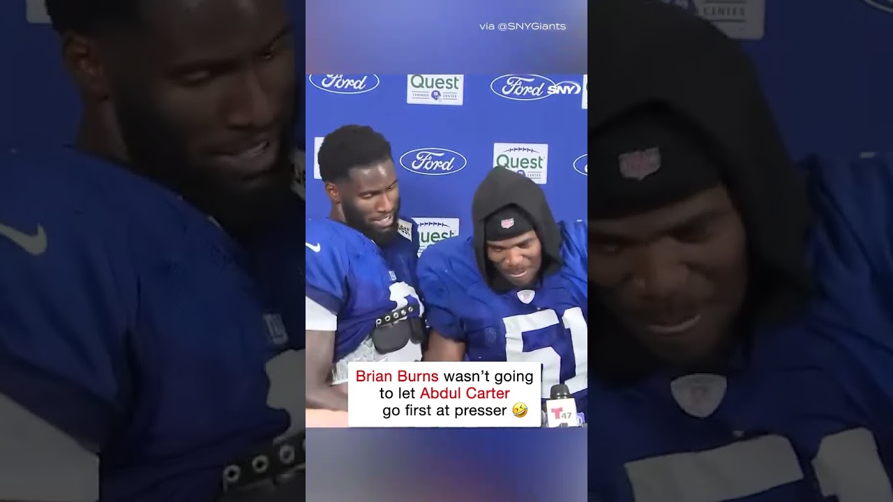 Abdul Carter got the rookie treatment 🤣 