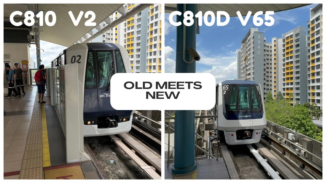 [TEST TRAIN] C810D V65 TRAILING Oldest LRT train in service! - YouTube