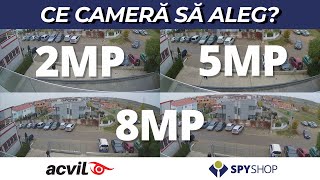 Comparație camere de supraveghere ANALOG de 2MP vs 5MP vs 8MP