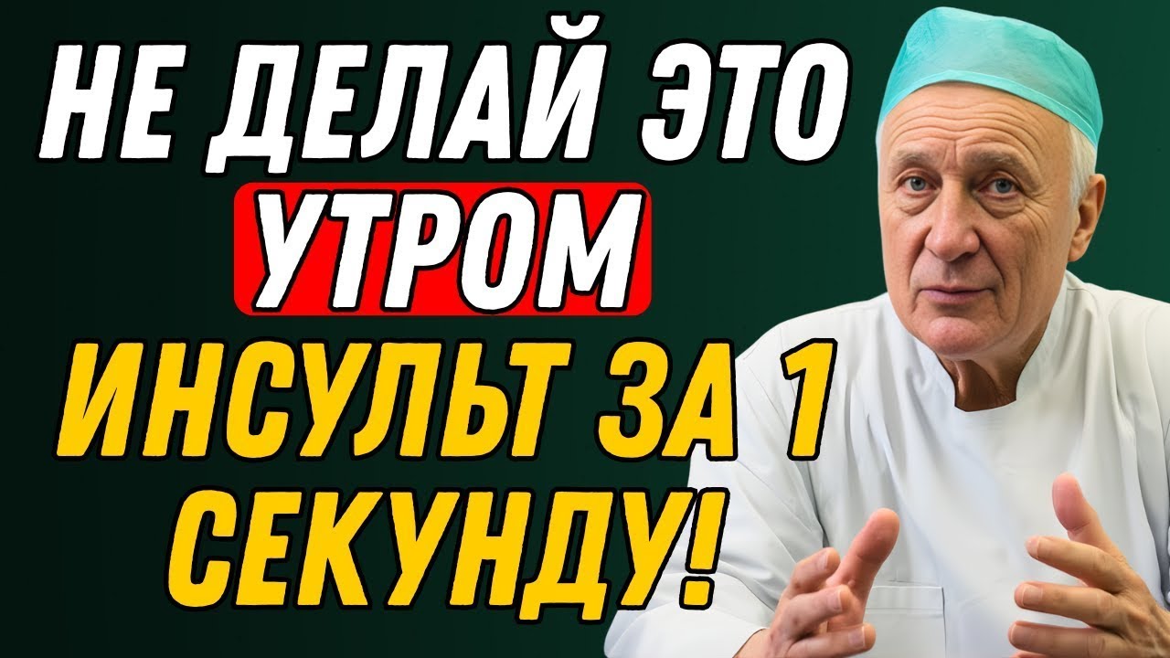 Инсульт начинается утром. Ошибка, которую совершают миллионы людей после 60 лет.