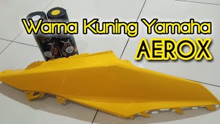 Warna Kuning Yamaha AEROX || Lime Yellow Samurai Paint