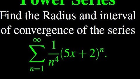 Radius of Convergence Explained With One Simple Trick!