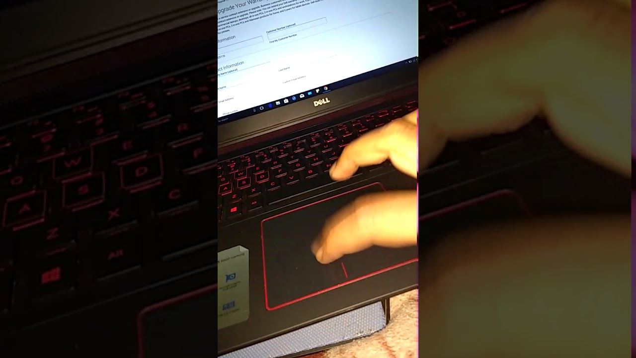 Dell Inspiron 15 5577 gaming laptop loose trackpad/touchpad by design