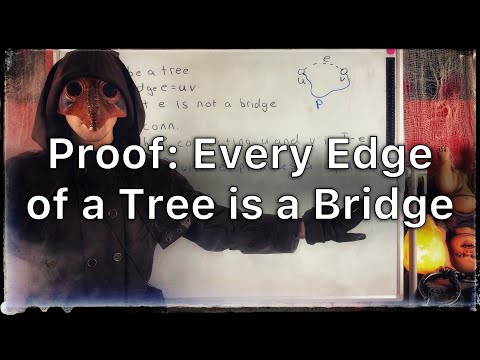 Proof: Every Edge Of A Tree Is A Bridge | Graph Theory