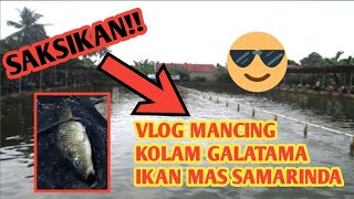 Vlog Mancing ikan mas galatama di Samarinda