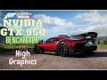 Forza horizon 5 Benchmark test on GTX 950 2gb Core I5 4th Gen on High Graphics