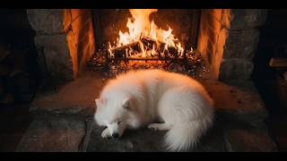 🔥 Stone Fireplace | Soft Crackling Fire Ambience | 5 Hours