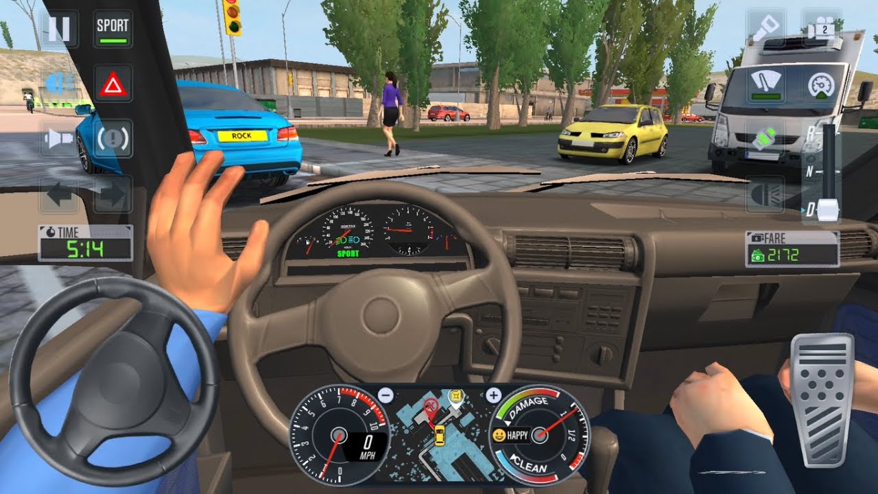 Taxi Sim 2020  E30 OLD CAR CRAZY UBER DRIVING   Car Games 3D Android iOS Gameplay