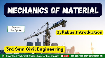 Mechanics of Material(Syllabus Introduction) || 3rd Semester Civil Engineering