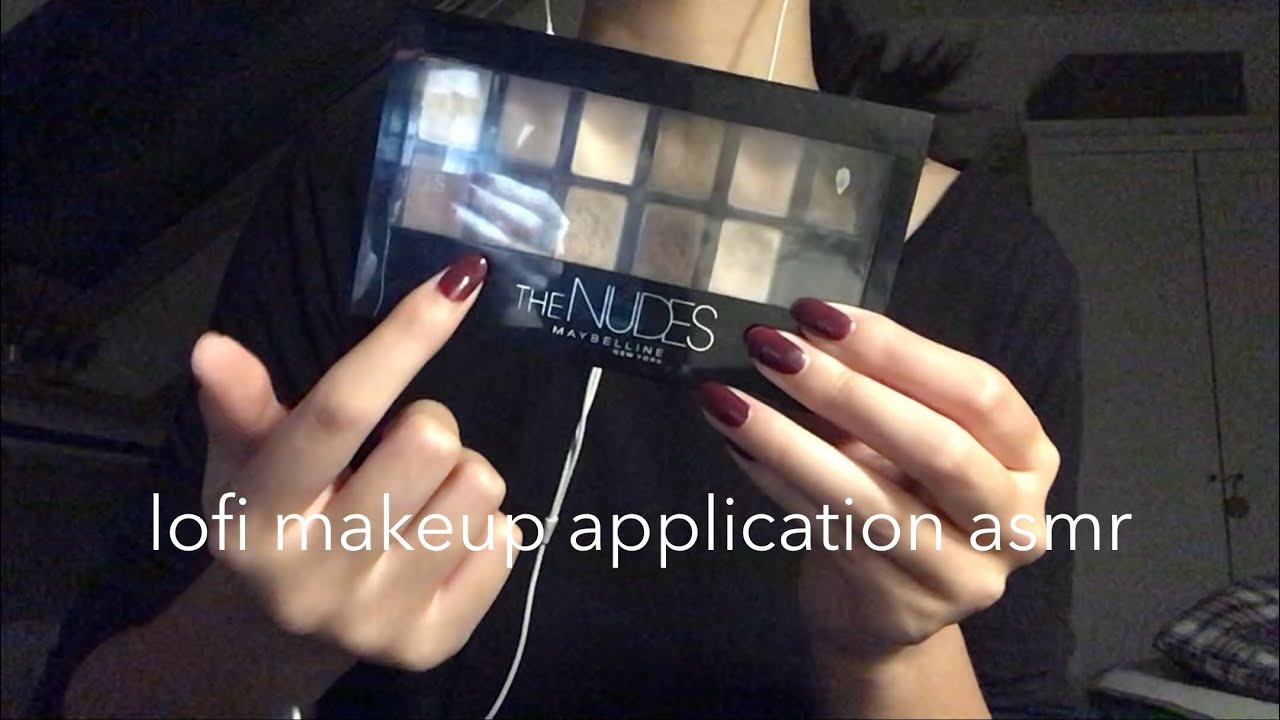 lofi ASMR fast and aggressive makeup application 
