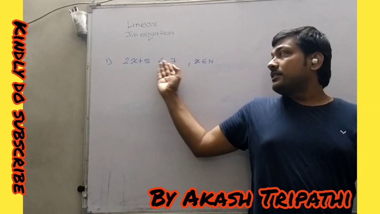Linear inequation part 1 concept base ISCE mathematics class X - YouTube