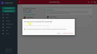 How to cancel a meeting ? - Mentor guidebook - Mentornity Mentoring Software screenshot 3