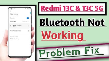 Redmi 13C & 13C 5G Bluetooth Not working Connecting Problem Solution Useful trick