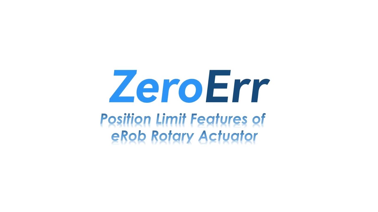 Position Limit Features of eRob Rotary Actuator