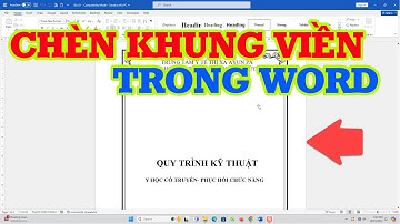 Cách tạo  khung viền trong Word hiệu quả