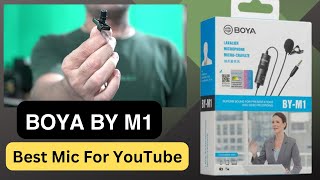 Best Mic For YouTube Video || BOYA BY M1 Review in Hindi || 2024 || Best Lav Mic || 👍👍💪