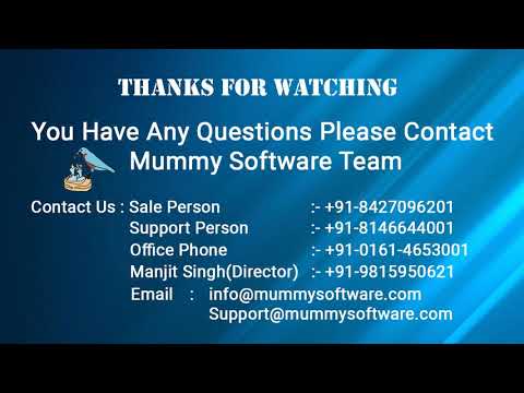 Mummy Software's Login and  GST Invoice's Demo Video