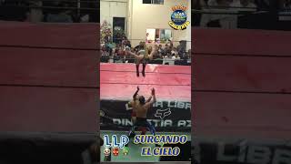 Principe Dorado y Rey Diamante nos regalan 2 vuelos increíbles. #llp #luchalibre #parati #wrestling