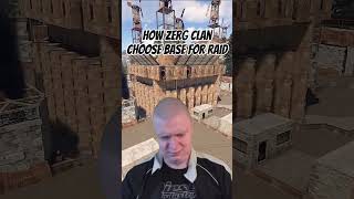 How zerg clanchoose base for raid #rust #rustgame #раст