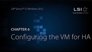 Chapter 6: Configuring the VM for HA
