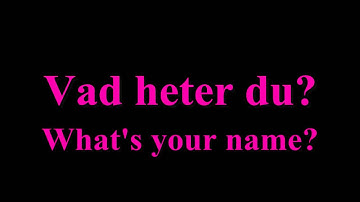 Learning Swedish (Lesson 1) "Basic Phrases"