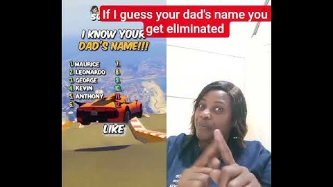 Can I guess your dad