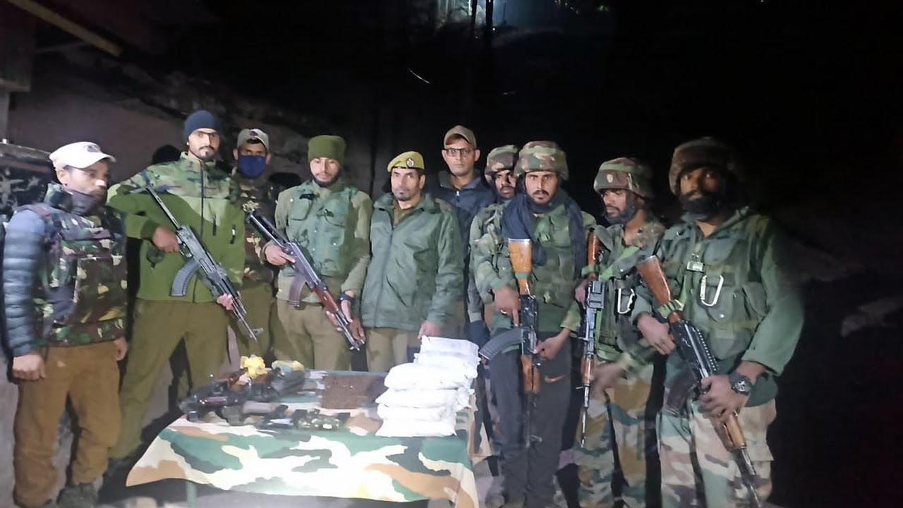 Arms, Drugs Recovered Along LoC in Uri