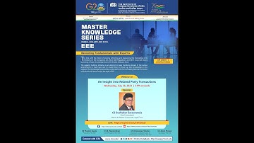 Live Webinar on Related Party Transactions