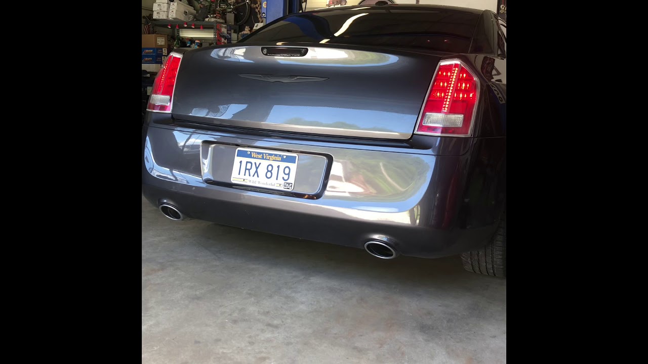2014 Chrysler 300S muffler/resonator delete - YouTube