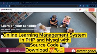Online Learning Management System in PHP and Mysql with Source Code