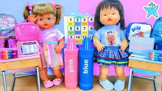 👶🎨 Ani y Ona Nenuco Aprenden a Contar 🔢 Colores Rosa y Azul 💖💙 Vídeo Infantil Educativo