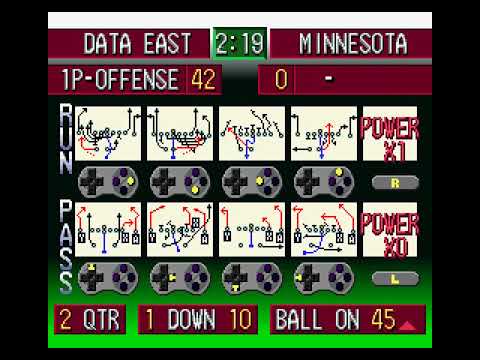 ABC Monday Night Football (SNES) - NC Final vs Minnesota