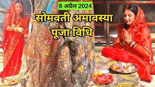 सोमवती अमावस्या पूजा विधि 2024 !! somvati amavasya Puja vidhi , पीपल वृक्ष की पूजा कैसे करें