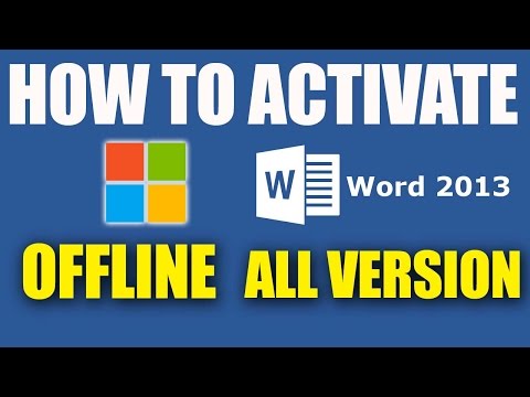 How to Activate Microsoft Office 2013 Professional Plus Offline 2016  @NewtonShah