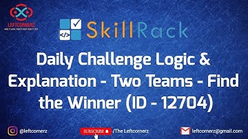 skillrack daily challenge logic & explanation -two teams-find the winner(10-03-2021)[id-12704]