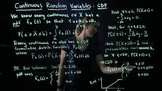 Cumulative Distribution Functions for Continuous Random Variables
