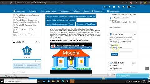 Tutorial#6 How to use a blog on Moodle
