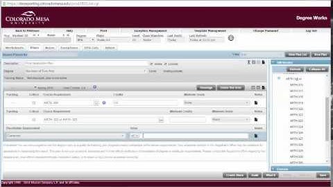 Degreeworks Plan - Adding a Choice and an Elective