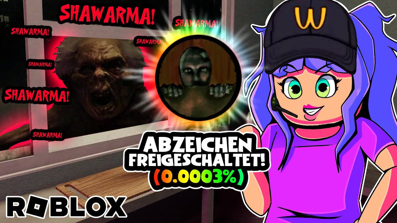 SECRETS bei Scary SHAWARMA KIOSK testen! Geheime Badges Roblox Deutsch