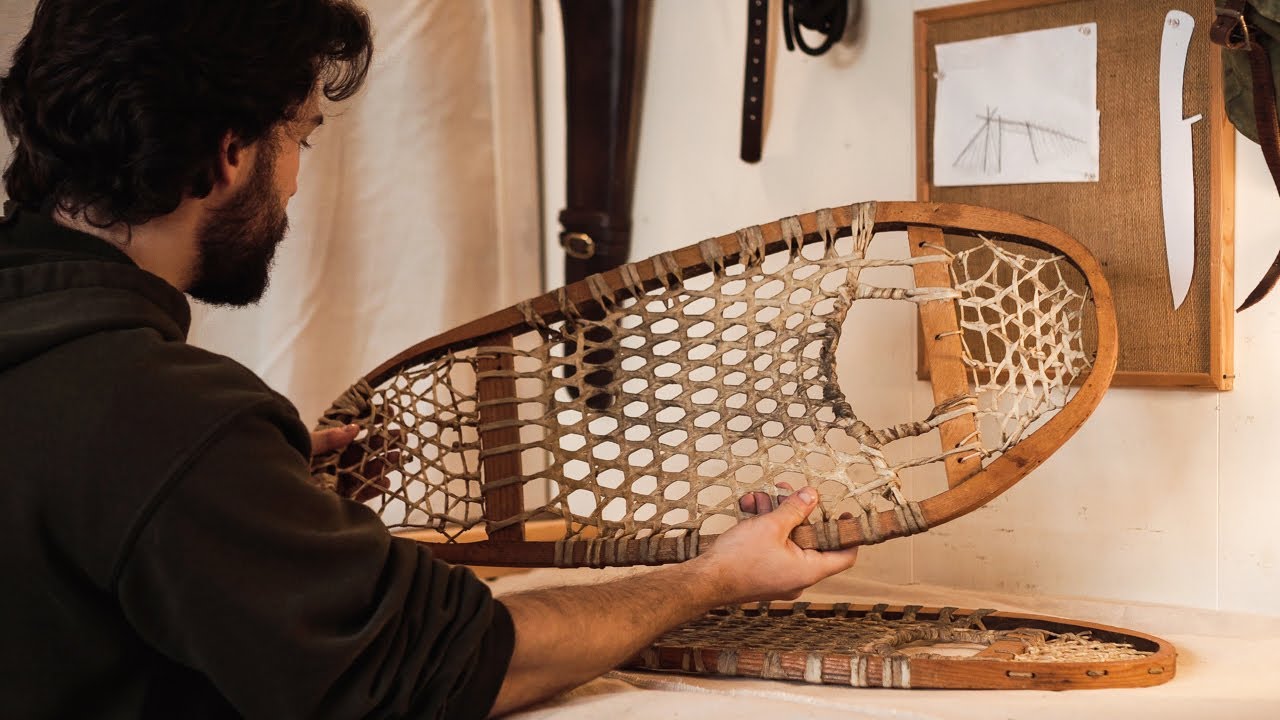 Traditional Snowshoe Care Spar Varnish & Lampwick Bindings Winter Gear Maintenance YouTube