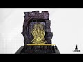 Fonte de Água Decorativa Resina Cascata Iluminação de Led Cortina D´Água Ganesha - Lorben