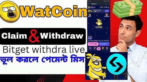 $WAT withdrawal Live On Bitget. Gamee Watcoin Claim & Withdrawal Process| Gamee Airdrop Listing |
