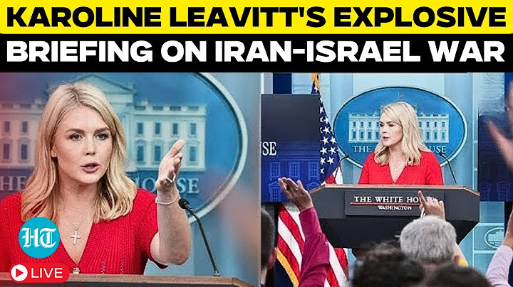 LIVE | White House Press Secretary Karoline Leavitt Gives BIG Update On Israel Iran War | Trump | US