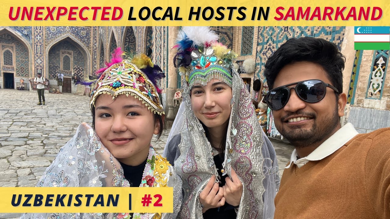 FIRST DAY IN UZBEKISTAN WITH LOCAL UZBEK GIRLS | REGISTAN SQUARE