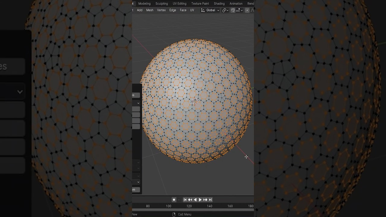 Model a Golf Ball in Under 2 Minutes | 3D Modeling Tutorial. #blender3d #3danimation #tutorial #3d